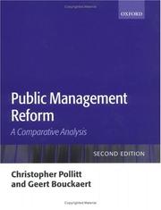 Cover of: Public management reform: a comparative analysis