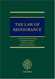 Cover of: The law of reinsurance by Colin Edelman ... [et al.].