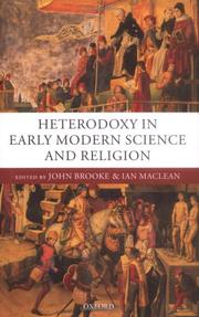 Cover of: Heterodoxy in early modern science and religion