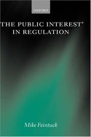 Cover of: 'The Public Interest' in Regulation by Mike Feintuck