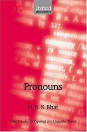 Cover of: Pronouns