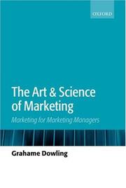 Cover of: The art and science of marketing: marketing for marketing managers