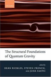 Cover of: The Structural Foundations of Quantum Gravity