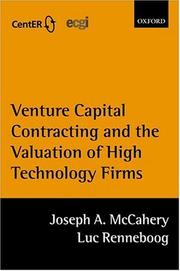 Cover of: Venture capital contracting and the valuation of high-technology firms