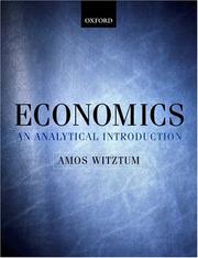 Front cover of Economics by Amos Witztum