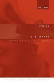 Cover of: Ethics (British Moral Philosophers) by George Edward Moore