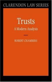 Cover of: Trusts: A Modern Analysis (Clarendon Law)