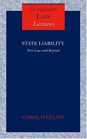 Cover of: State Liability: Tort Law and Beyond (Clarendon Law Lectures)
