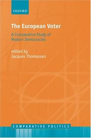Cover of: The European Voter (Comparative Politics)
