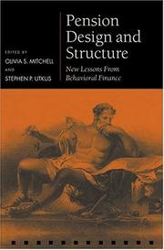 Cover of: Pension Design and Structure by 