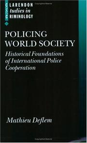 Cover of: Policing World Society by Mathieu Deflem