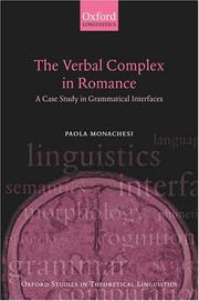 Cover of: The verbal complex in romance by Paola Monachesi