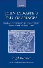 Cover of: John Lydgate's Fall of princes by Nigel Mortimer
