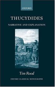Cover of: Thucydides by Tim Rood