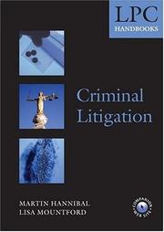 Cover of: Criminal Litigation Handbook (Lpc) | Martin Hannibal