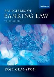 Cover of: Principles of Banking Law | Ross Cranston