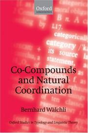 Cover of: Co-compounds and natural coordination