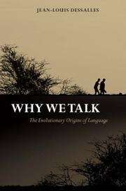 Cover of: Why We Talk by Jean-Louis Dessalles