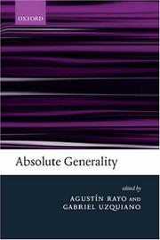 Cover of: Absolute Generality