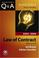 Cover of: Questions & Answers Law of Contract 2005-2006 (Blackstone's Questions and Answers)