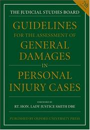 Cover of: Guidelines for the assessment of general damages in personal injury cases