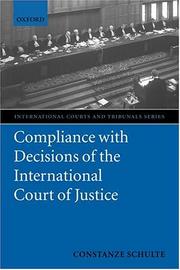 Cover of: Compliance with Decisions of the International Court of Justice