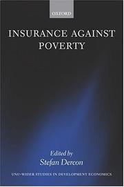 Cover of: Insurance against Poverty (W I D E R Studies in Development Economics)