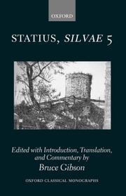 Cover of: Statius Silvae 5 (Oxford Classical Monographs)