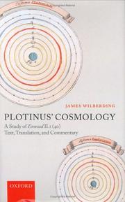 Cover of: Plotinus' Cosmology: A Study of Ennead II.1 (40): Text, Translation, and Commentary