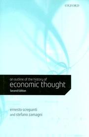 Cover of: An outline of the history of economic thought by Ernesto Screpanti