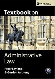 Cover of: Textbook on Administrative Law