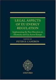 Cover of: Legal Aspects of EU Energy Regulation: Implementing the New Directives on Electricity and Gas Across Europe