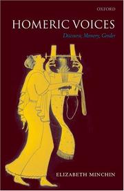 Cover of: Homeric Voices: Discourse, Memory, Gender