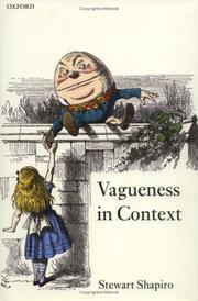 Cover of: Vagueness in context