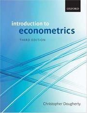 Cover of: Introduction to Econometrics by Christopher Dougherty
