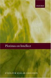 Cover of: Plotinus on Intellect by Eyjolfur Kjalar Emilsson