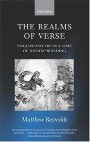 Cover of: The Realms of Verse 1830-1870 by Matthew Reynolds