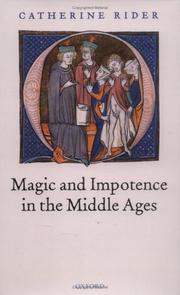 Cover of: Magic and impotence in the Middle Ages by Catherine Rider