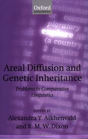Cover of: Areal Diffusion and Genetic Inheritance by 