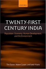 Cover of: Twenty-First Century India: Population, Economy, Human Development, and the Environment