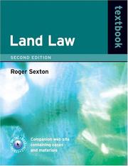 Cover of: Land law textbook by Roger Sexton