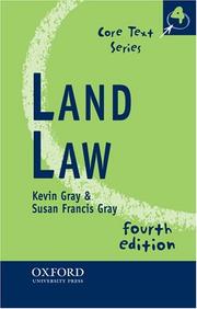 Cover of: Land law