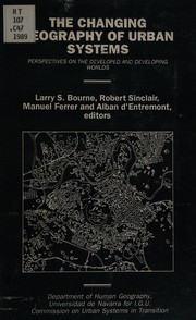 Cover of: The Changing geography of urban systems: perspectives on the developed and developing worlds