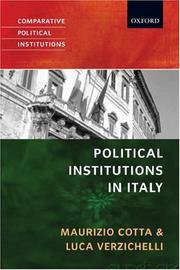 Political institutions in Italy cover