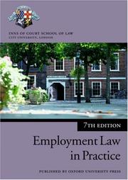 Cover of: Employment law in practice