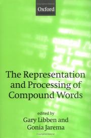 Cover of: The representation and processing of compound words