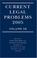 Cover of: Current Legal Problems 2005