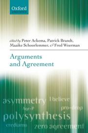 Cover of: Arguments and Agreement (Oxford Linguistics) | Peter Ackema