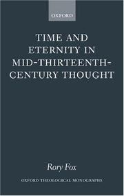 Cover of: Time and eternity in mid-thirteenth-century thought