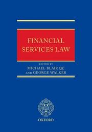 Financial services law by Michael C. Blair, George Alexander Walker